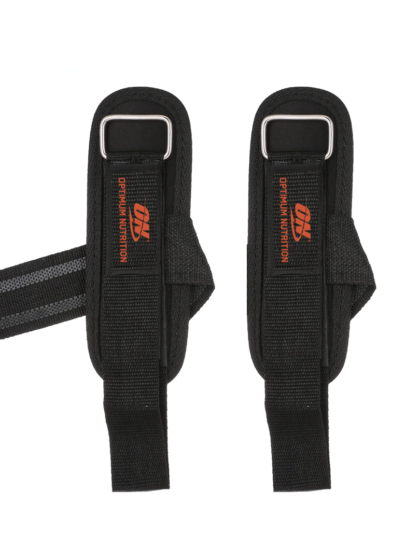 ON 2 Pcs Weight Lifting Strap - Black