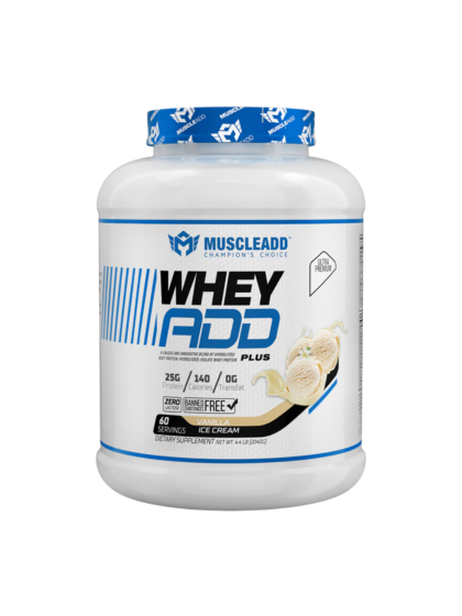 MuscleAdd Whey Add –60 Servings –2.1KG–Ice Cream Vanilla